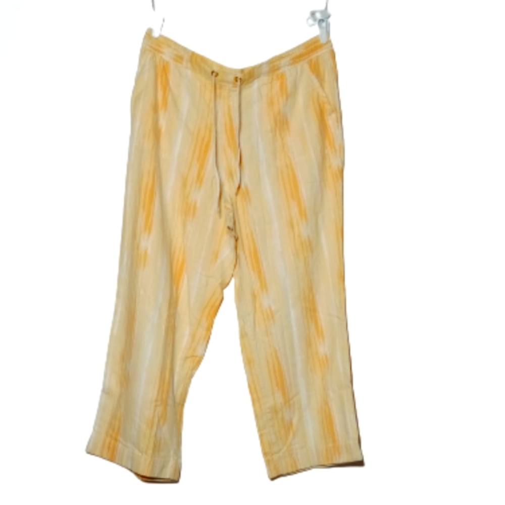 Cato Orange White Lounging Pants Sz 18/20W